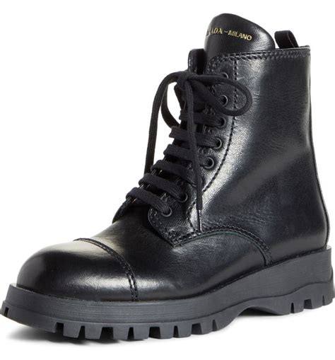 prada lace up combat boot|prada high heel boots.